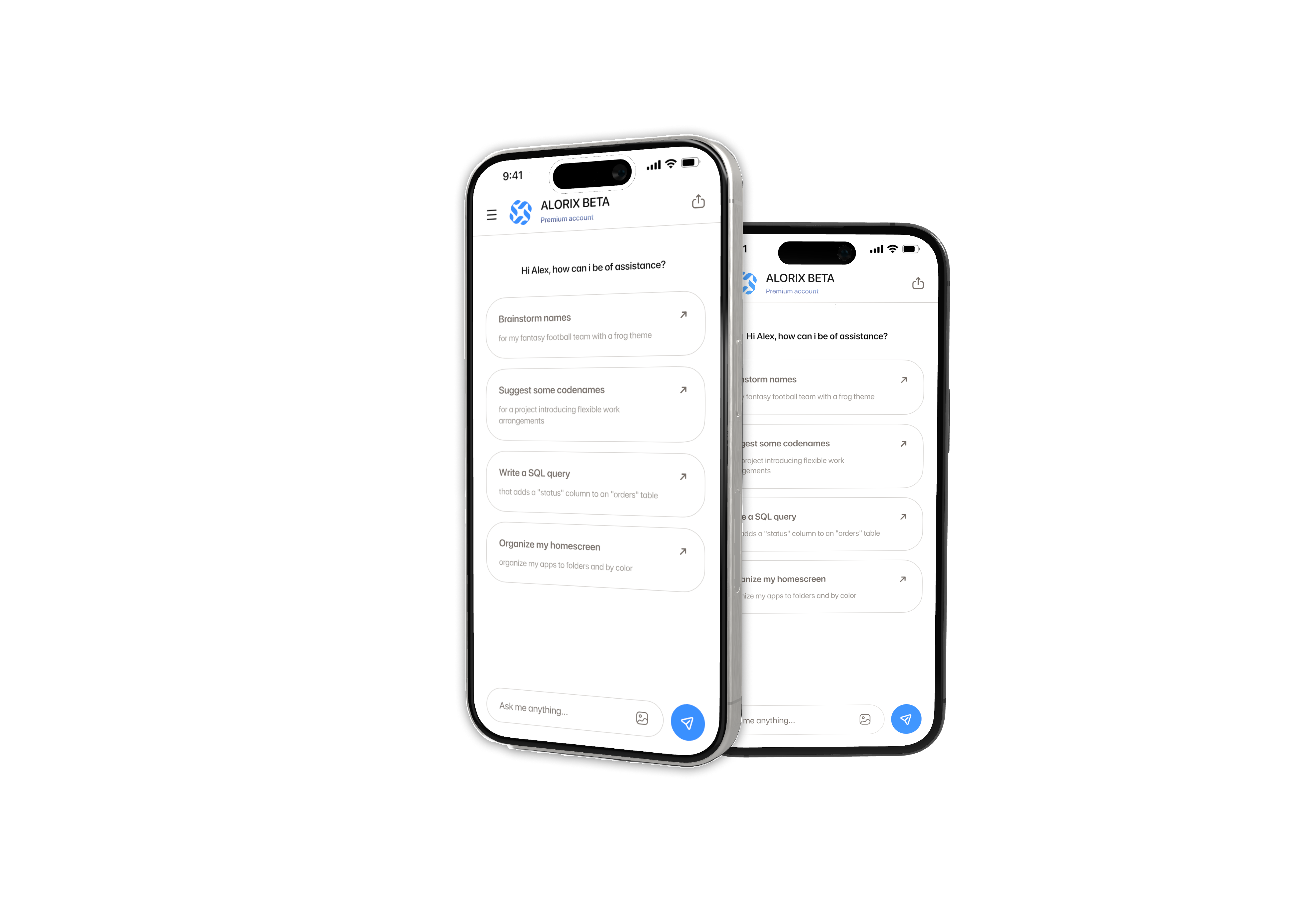 AI Assistant App Interface